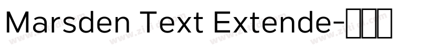 Marsden Text Extende字体转换